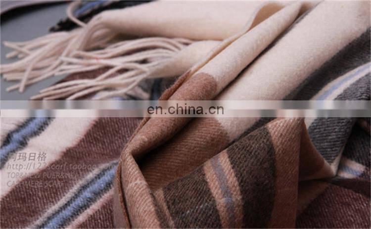 inner mongolia factory wholesale lambs wool plain woven yarn dye scarf fashion ladies winter warm classic tartan wool shawl