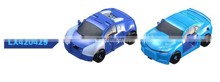 2017 New Plastic ABS 2 IN 1 car transform robot car toy for sale