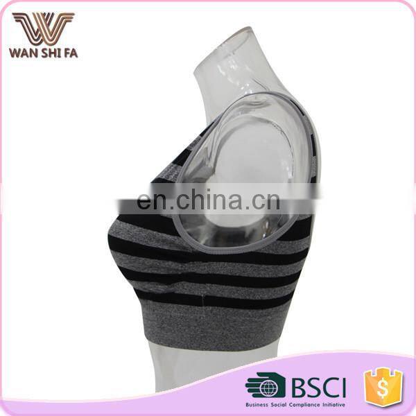 Nylon high quality fashion style u shape adult new sport bra