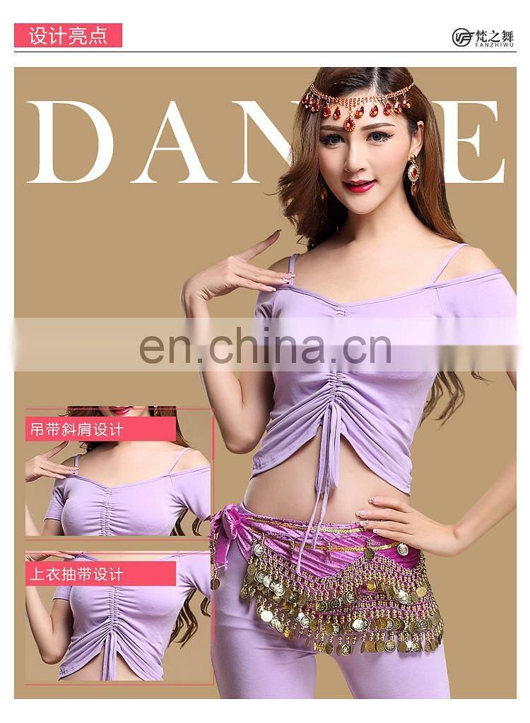 S-3091 Special design modal sexy belly dance crop top