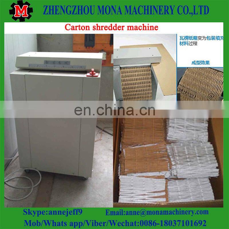 Cardboard Shredder/Crushing Machine/corrugated board shredder with wheel