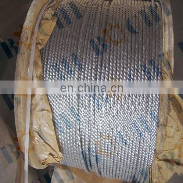 Ship Use Galvanized 6X24+7FC Steel Wire
