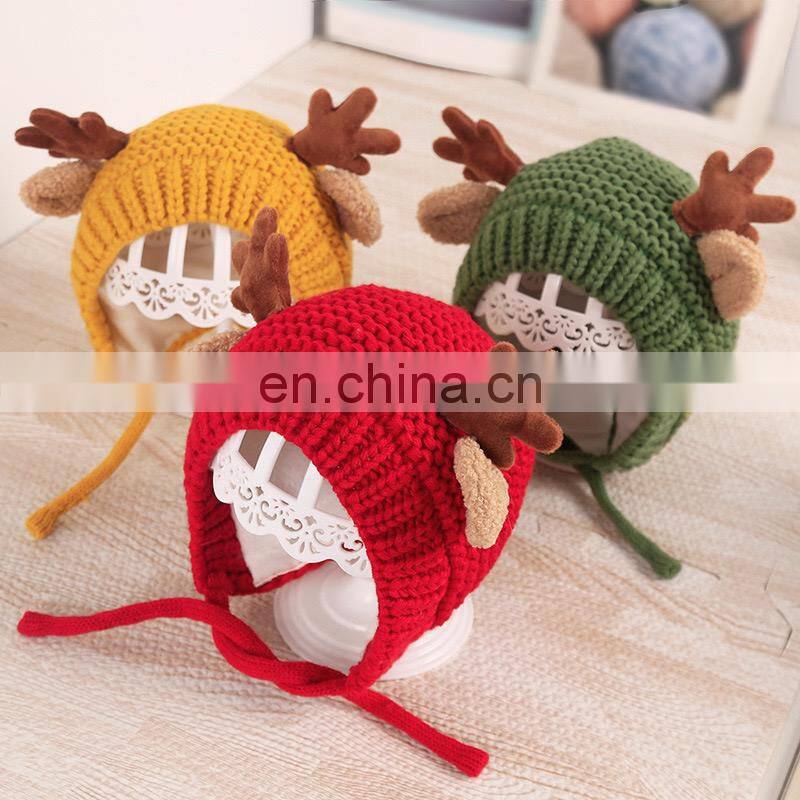 Kids Knitted Hats Pattern, Knot Winter Baby Hats