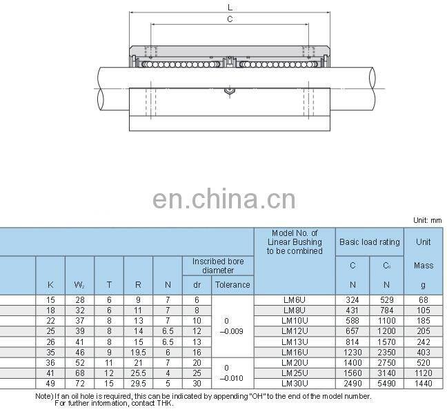 THK Linear bearing SL30