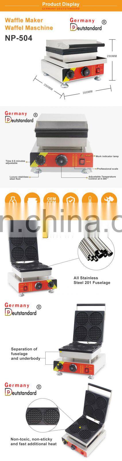 good quality 4 slice egg heavy duty professional waffle bubble maker