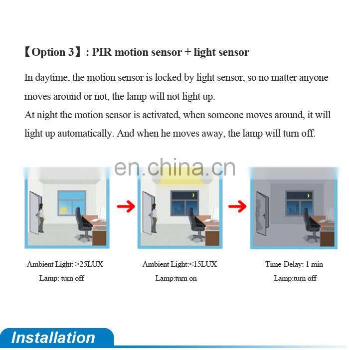 7W ceiling light Automatic Infrared PIR Motion Sensor Switch For Auto On Off LED Lights 100V To 220V