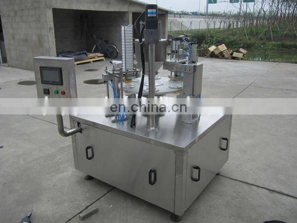 Automatic Rotary Cup Filling Sealing Machine for Yogurt with Aluminum film