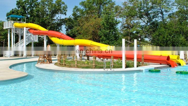 mutong swimming pool park adult water fiberglass slide