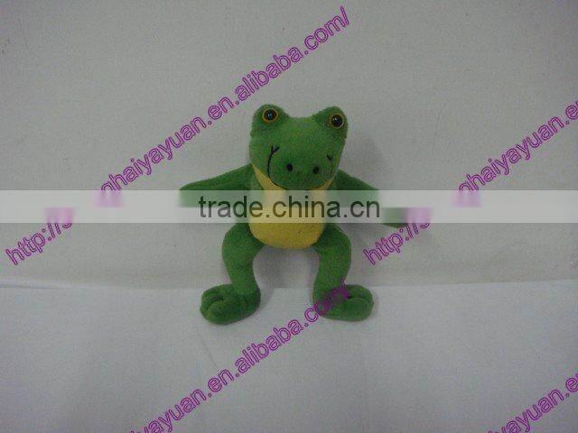 Promotional green frog plush toy,stuffed frog toy.plush frog.