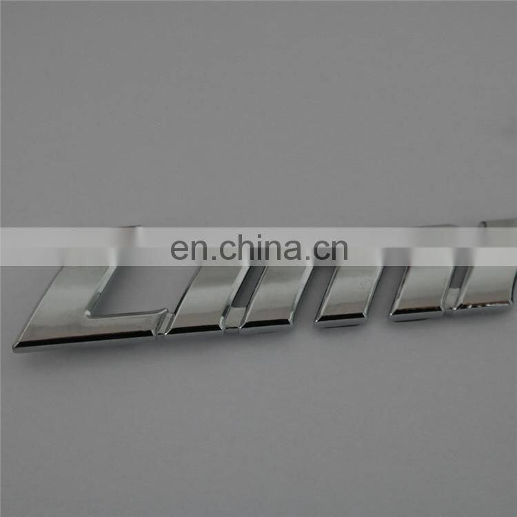 Custom ABS Plastic Chrome Label Car Logo Badge Emblem Sticker For Toyota