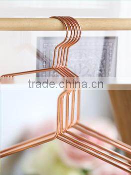 HA6918 luxury metal hanger durable copper wire coat hanger
