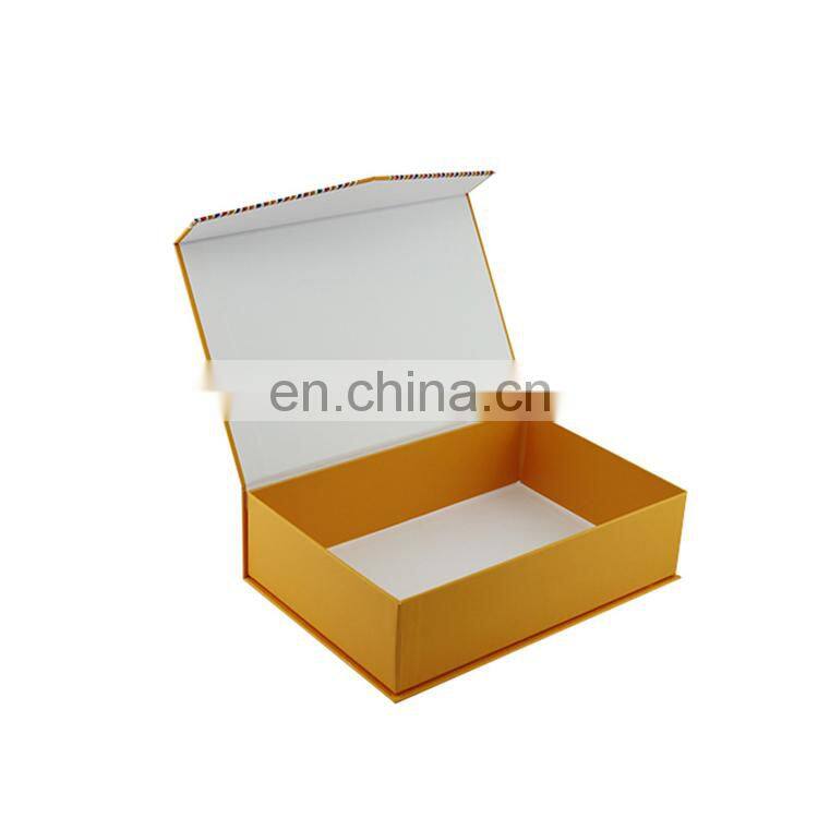 Custom magnet packaging box empty gift boxes with foldable magnetic lid closure for clothing