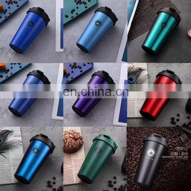 Customized Thermos Insulated Stainless Steel Coffee Mug with Lid