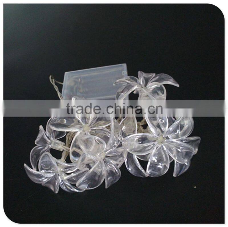 white battery operated fairy led lights with fancy design flowers