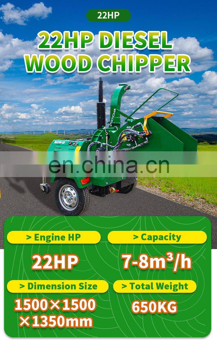 Trade Assured 22hp diesel wood chipper