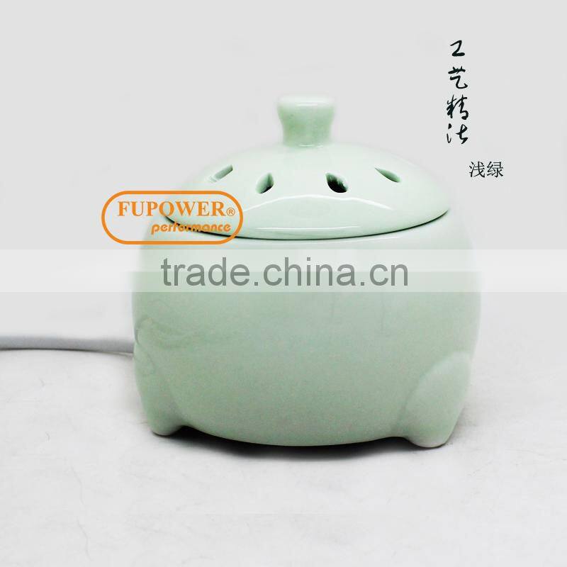 Super beautiful Chinese Craftmanship ceramic ELECTRIC AROMATHERAPY ESSENTIAL OIL BURNER/DIFFUSER