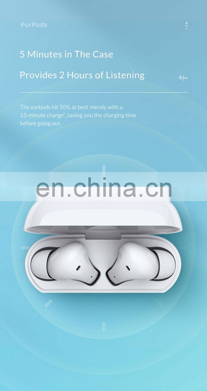 Mi Mijia PurPods True Wireless Earphones TWS Charge for 5 min Listen for 2 HRS