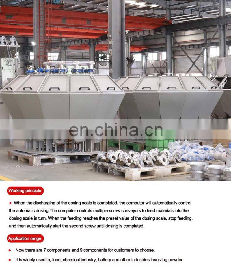 Multi-functional Multihead Feeding Machine powder dosing automatic Multihead dosing scale for powder