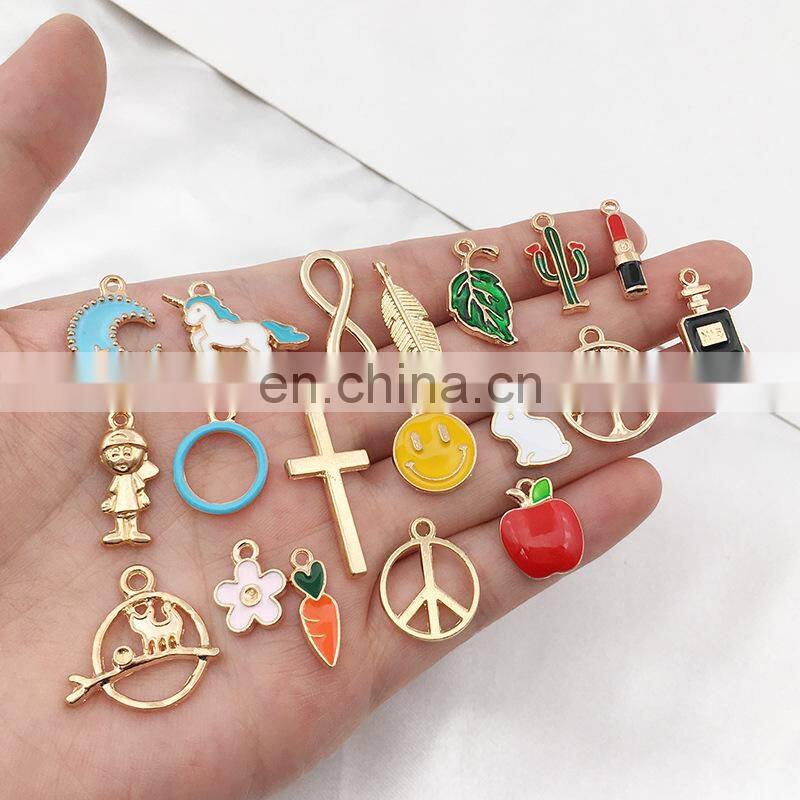 Vintage Mixed 50pcs Metal Charms Handmade DIY Bracelet Pendant Necklace Earrings Jewelry Making Jewelry accessories