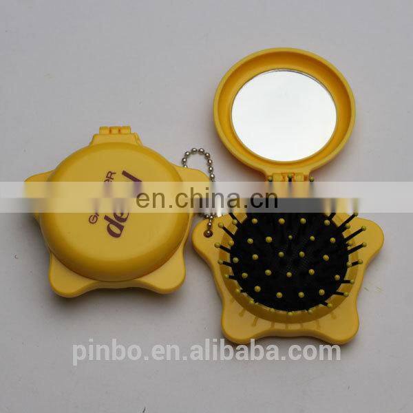 Custom Hair Brush Pop Star Shaped Mirror
