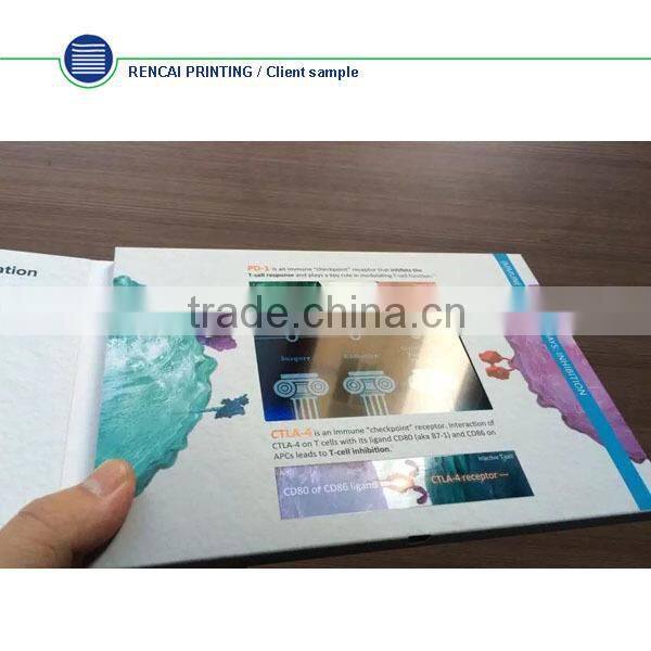 2016 China New Business Gift Paper Crafts Video Greeting Card