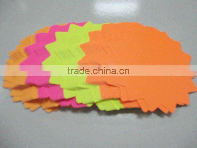 Burst Shaped Fluorescent Paper