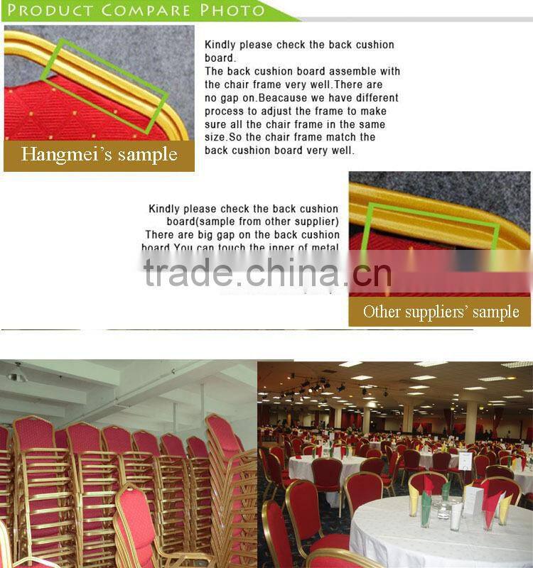 Wholesale hotel cheap stackable aluminum dinning chair