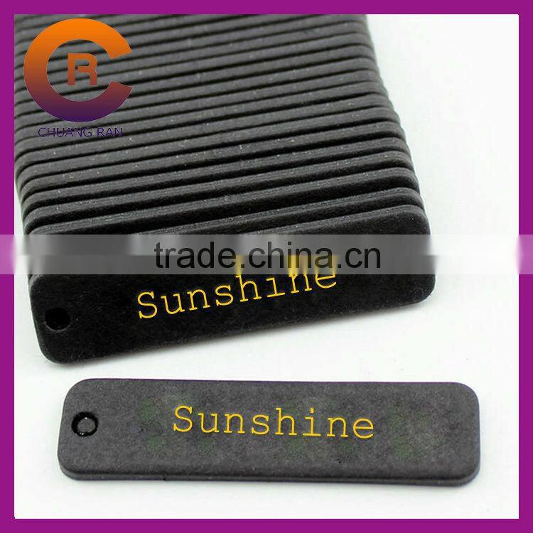 Thick black card gold printing cheap jewelry hangtag