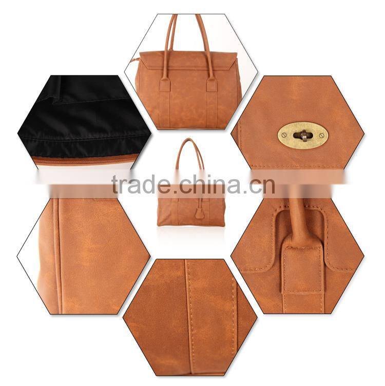 new fashion hand bag pu lady bag 2016 big brand pu bag