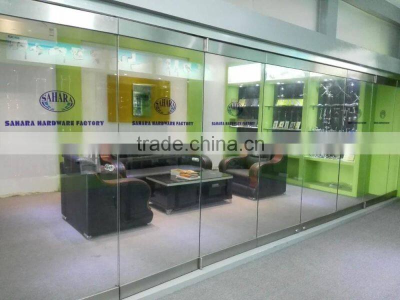 FD-9000M China high quality separate panel special design hotel frame folding glass door