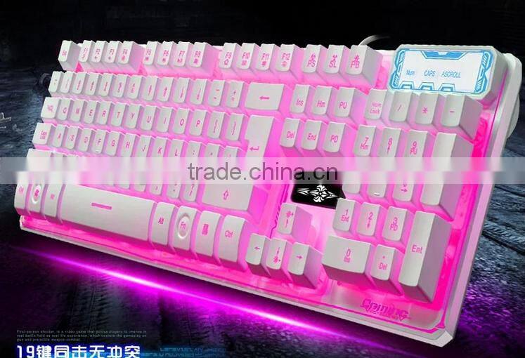 Factory Professional Wired RGB Colrful Backlit Gaming Keyboard
