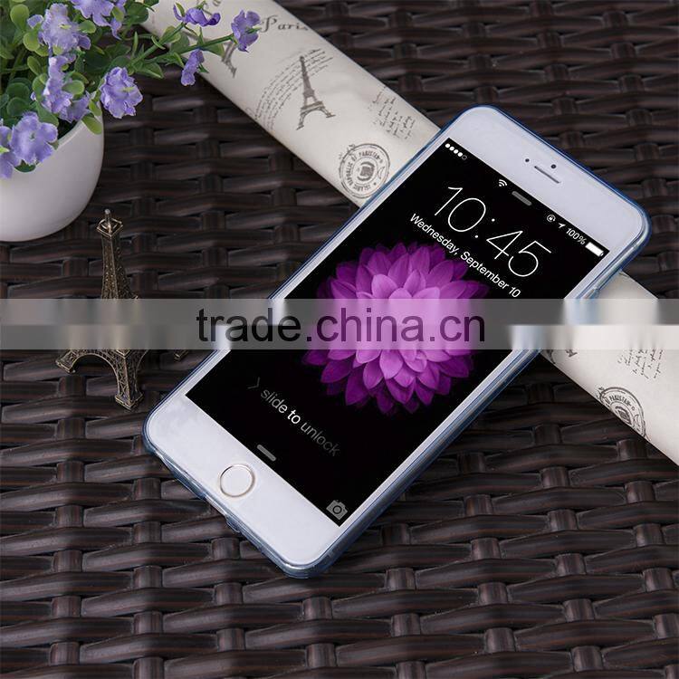 New design 0.5mm colorful transparent case for iphone6 case
