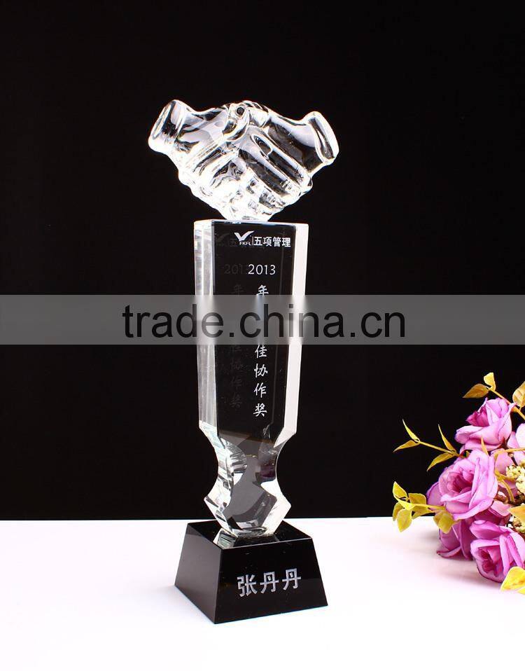 Wholesale Special crystal glass trophy award for Souvenir Gifts