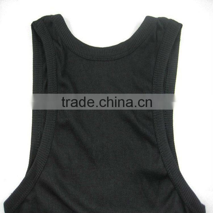 0.74USD Stock Cheappest Rib Cotton Men Singlet / Men Tops ( kcbx001 )