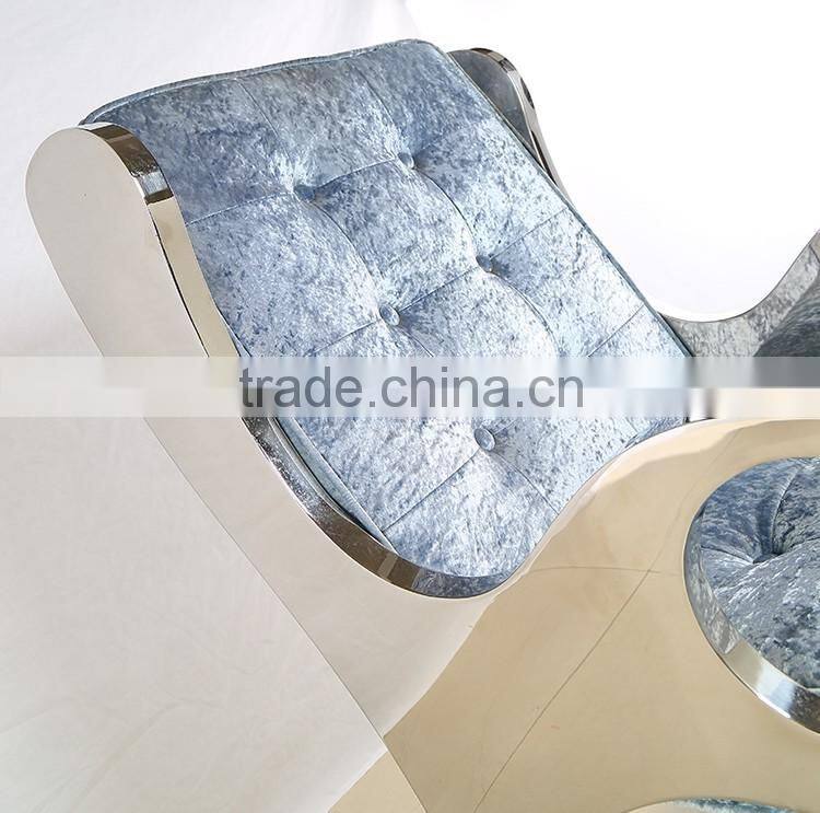 Stainless steel handrails hotel chair