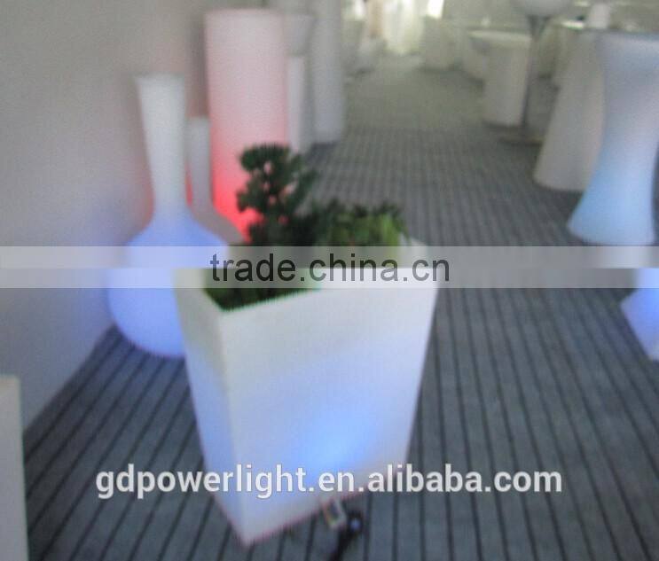 New PE plastic Flowerpot with LED light YXF-6070