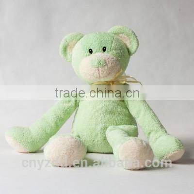 Plush Toy Long Leg Teddy Bear /Soft Gift Toy Bear with Silk Bow/Stuffed Toy Light Green Bear