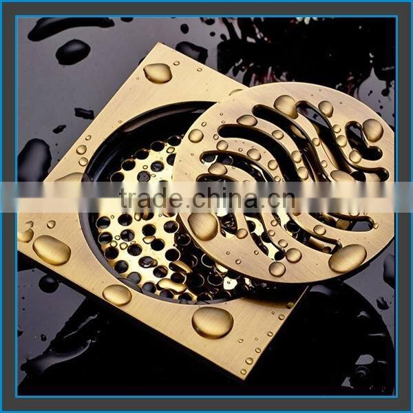 customized brozen floor drain shower drain/shower cover