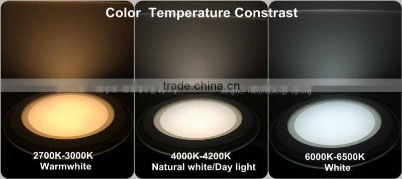 High quality round 6W color adjustable led slim panel light