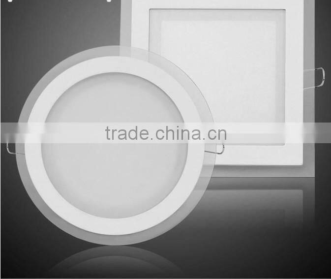 6w 12w 18w 24w ultra thin led glass downlight with glass panel