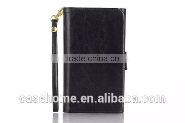 Card slots Wallet Strap Leather Pouch Case Cover For Vivo X6