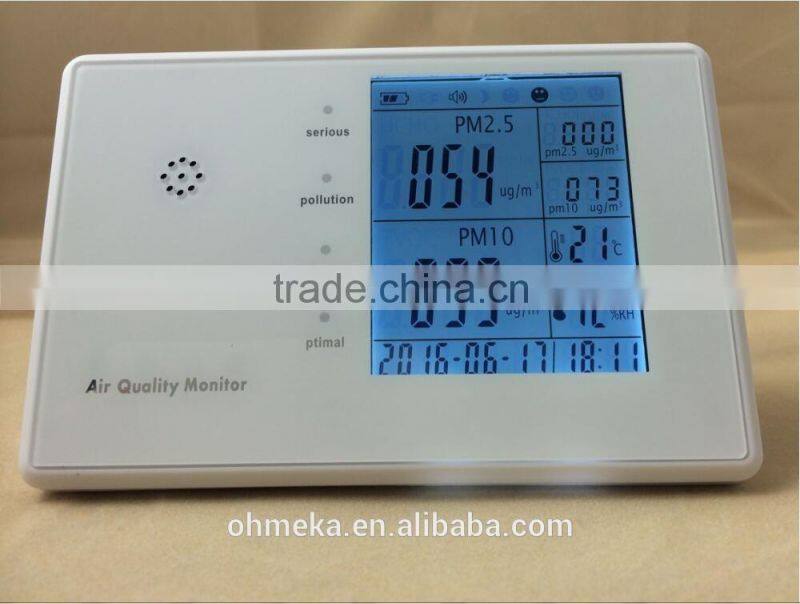 Ohmeka pm2.5 pollution sensor smoke gas detector at home or outdoor using wth best price