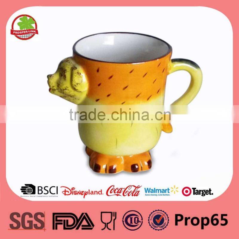 Ceramic Emboss 3D Animal Shape Coffee Mug