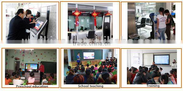 Wifi 3G optoinal Multimedia touch screen kiosk slim enclosure