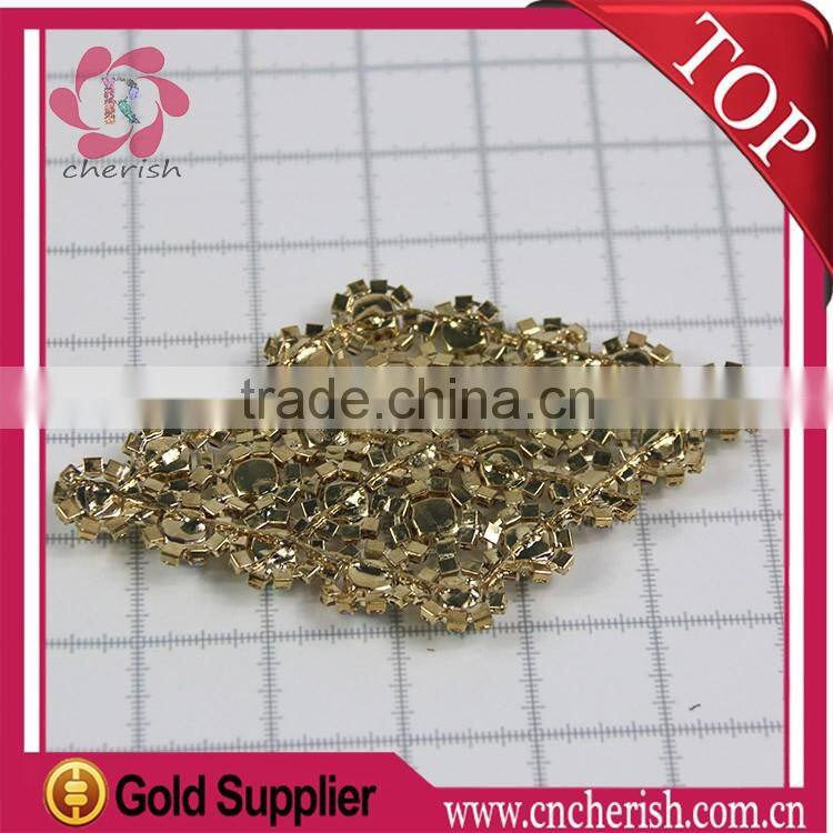 2016 rhombus shape AB color rhinestone shoe flower shoe accessories for wowen's sandal