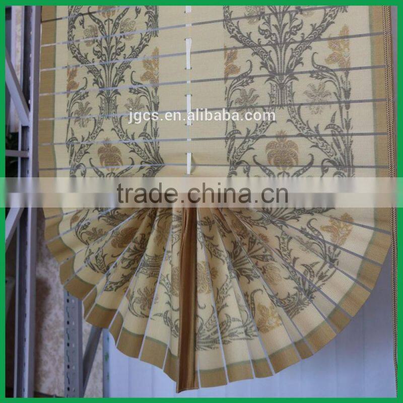 polyester fabric fan shaped roman style roller shades blinds from factory indoor blinds