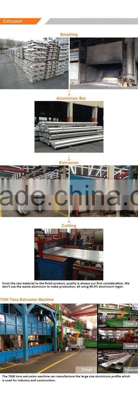 Customized 6000 series wood grain aluminum extruded profile