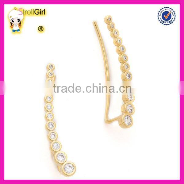 Beautiful natural moonstone and green onyx gold fish hook gemstone pendant earring for women