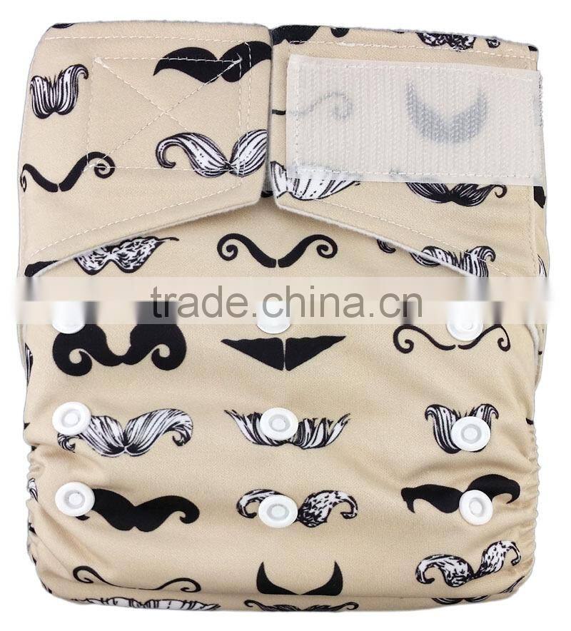 Made in China eco-friendly printed organic mom love baby diaper