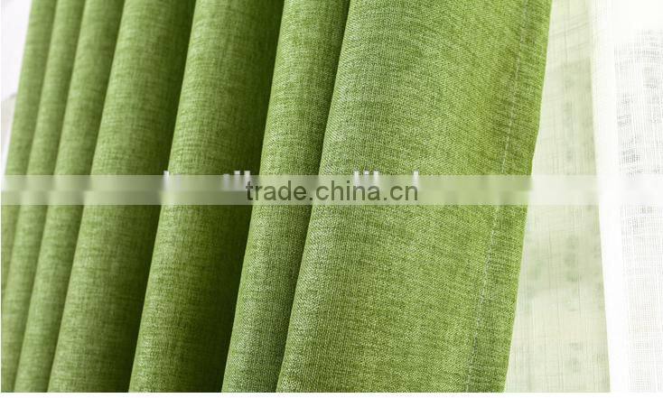 cheap curtain fabric 100% Linen blackout curtain fabric fabric for curtains